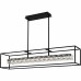 Dazzle Matte Black Linear Chandelier