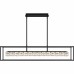 Dazzle Matte Black Linear Chandelier