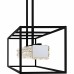 Dazzle Matte Black Linear Chandelier