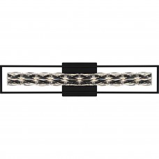 Dazzle Matte Black Bath Light