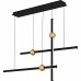Harvick Matte Black Linear Chandelier