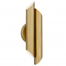 Manelis Integrated LED Brushed Gold Wall Sconce