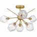 Salvador 6-Light Brushed Gold Semi-Flush Mount