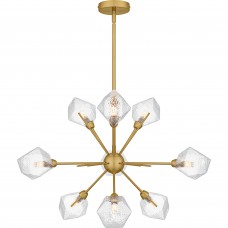 Salvador 9-Light Brushed Gold Chandelier