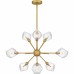 Salvador 9-Light Brushed Gold Chandelier