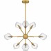 Salvador 9-Light Brushed Gold Chandelier