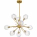 Salvador 9-Light Brushed Gold Chandelier