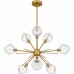 Salvador 9-Light Brushed Gold Chandelier