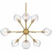 Salvador 9-Light Brushed Gold Chandelier