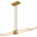 Talbott Brushed Gold Linear Chandelier