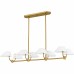 Penley 6-Light Brushed Gold Linear Chandelier