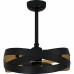 Zito 3-Light Matte Black Fan Light