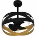 Zito 3-Light Matte Black Fan Light
