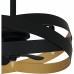 Zito 3-Light Matte Black Fan Light