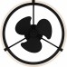 Elrod Matte Black Fan Light