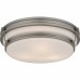Grafton 3-Light Antique Nickel Flush Mount