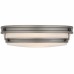 Grafton 3-Light Antique Nickel Flush Mount