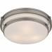 Grafton 3-Light Antique Nickel Flush Mount