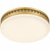 Carey Integrated LED Brushed Gold Flush Mount with CCT Switch