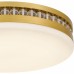 Carey Integrated LED Brushed Gold Flush Mount with CCT Switch
