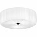 Oberman 3-Light Flush Mount with Interchangeable Matte Black, Brushed Nickel, and Brushed Gold Knobs