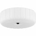 Oberman 3-Light Flush Mount with Interchangeable Matte Black, Brushed Nickel, and Brushed Gold Knobs