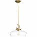 Haven 1-Light Aged Brass Pendant Light