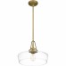 Haven 1-Light Aged Brass Pendant Light