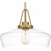 Haven 1-Light Aged Brass Pendant Light