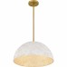 Portia 3-Light Brushed Gold Pendant