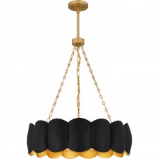 Santana 5-Light Matte Black Pendant