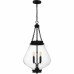 Wallace 4-Light Matte Black Pendant