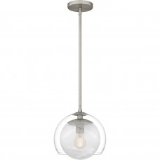 Eslinger 1-Light Brushed Nickel Mini Pendant