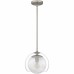 Eslinger 1-Light Brushed Nickel Mini Pendant