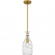 Govada 1-Light Brushed Gold Mini Pendant