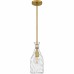 Govada 1-Light Brushed Gold Mini Pendant