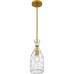 Govada 1-Light Brushed Gold Mini Pendant
