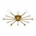 Combe 6-Light Brushed Gold Semi-Flush Mount