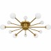Combe 6-Light Brushed Gold Semi-Flush Mount