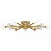 Combe 6-Light Brushed Gold Semi-Flush Mount