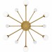 Combe 6-Light Brushed Gold Semi-Flush Mount