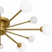 Combe 6-Light Brushed Gold Semi-Flush Mount