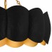Santana 4-Light Matte Black Semi-Flush Mount