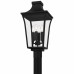 Quentin 4-Light Earth Black Outdoor Post Lantern