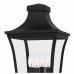 Quentin 4-Light Earth Black Outdoor Post Lantern