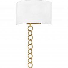 Baynes 2-Light Brushed Gold Wall Sconce