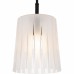 Gray 1-Light Matte Black Mini Pendant