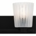 Gray 2-Light Matte Black Bath Light