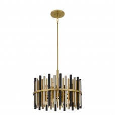 Richards 8-Light Brushed Gold Pendant Light