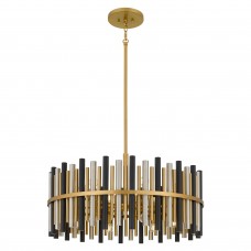 Richards 12-Light Brushed Gold Pendant Light